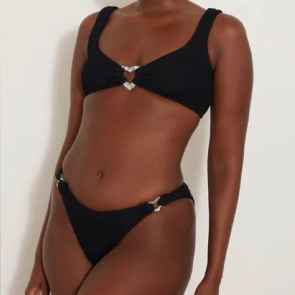 Black Hunza G heather bikini